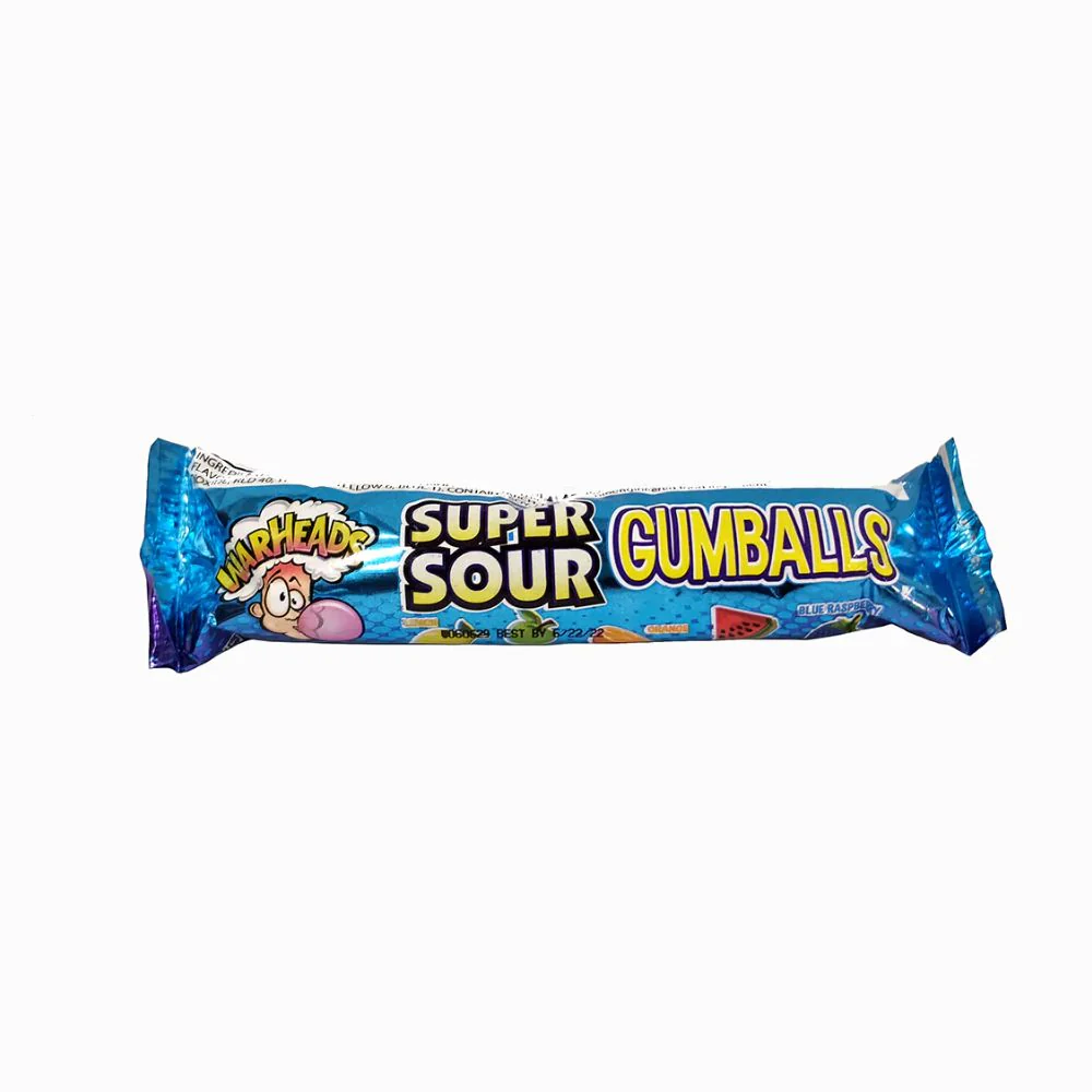 Warheads Super Sour Gumballs, caramelle morbide aspre alla frutta da 28g