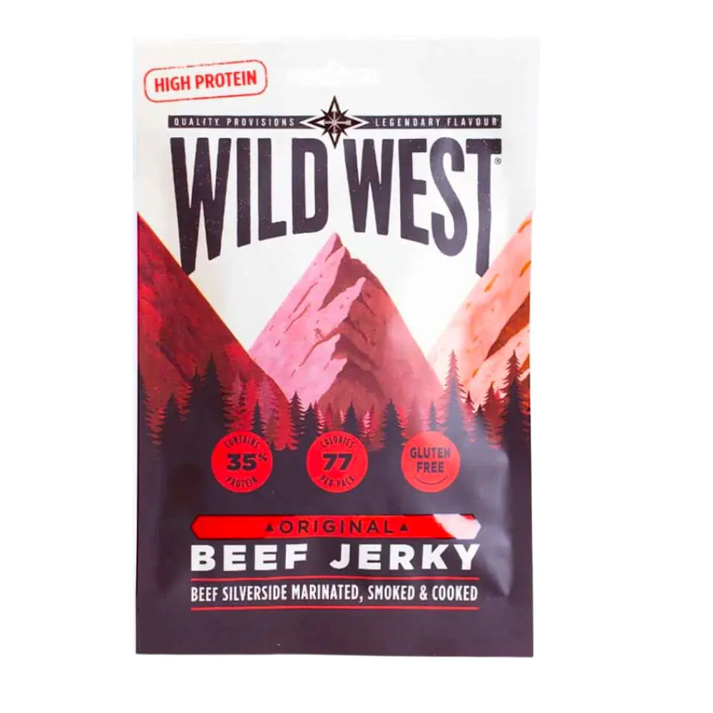 Wild West Original Beef Jerky, carne secca da 25g