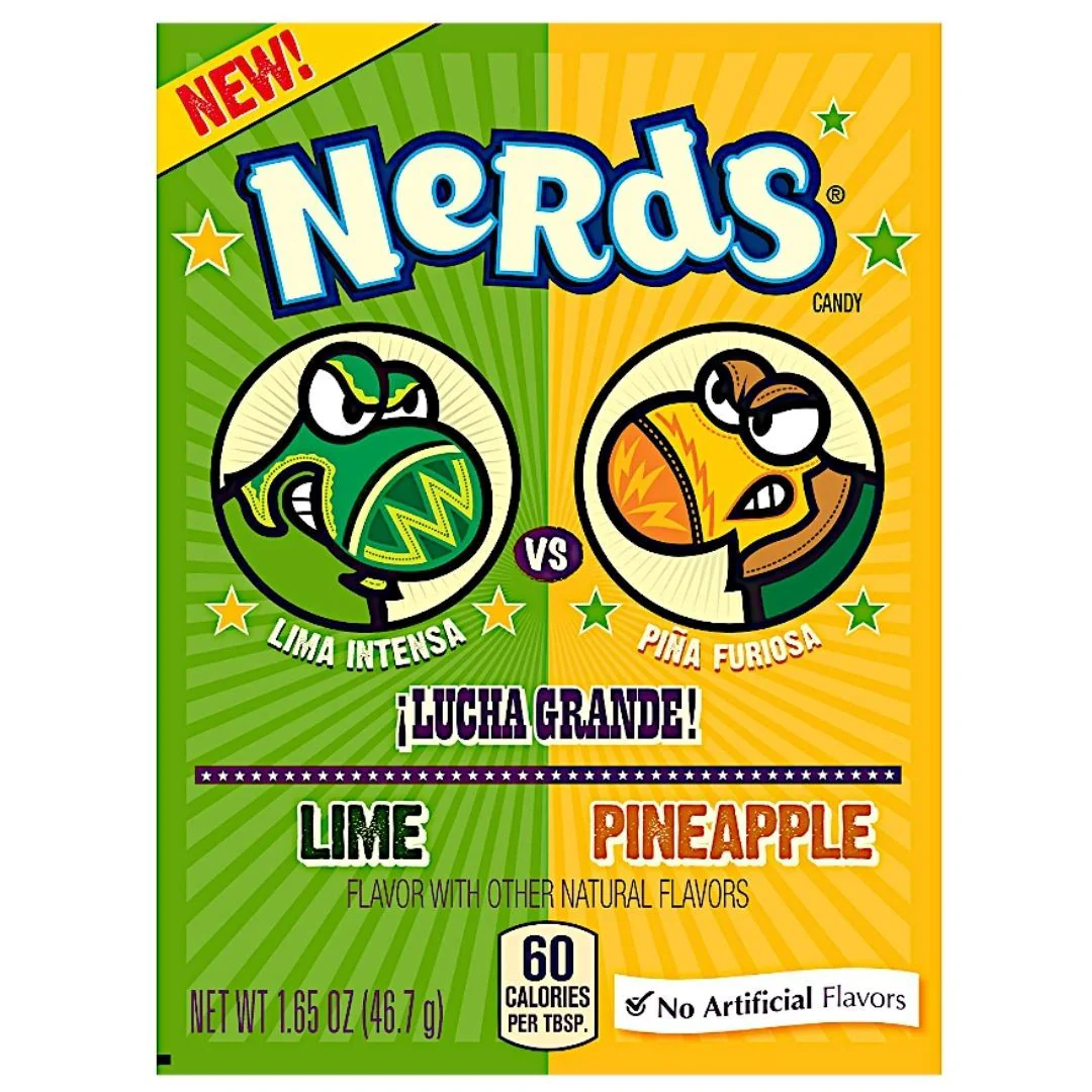 Wonka Nerds Lime and Pineapple, caramelle al lime e ananas da 47g