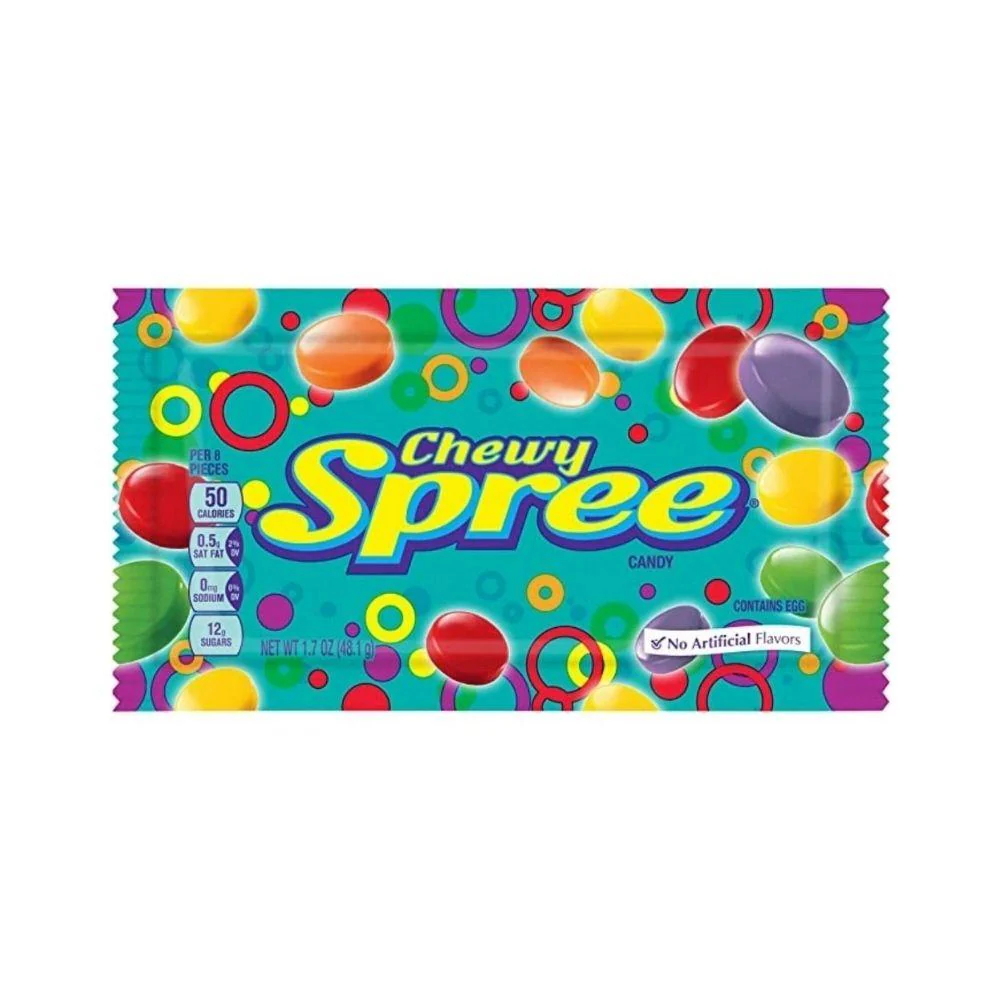 Wonka Chewy Spree, caramelle alla frutta da 48.1g