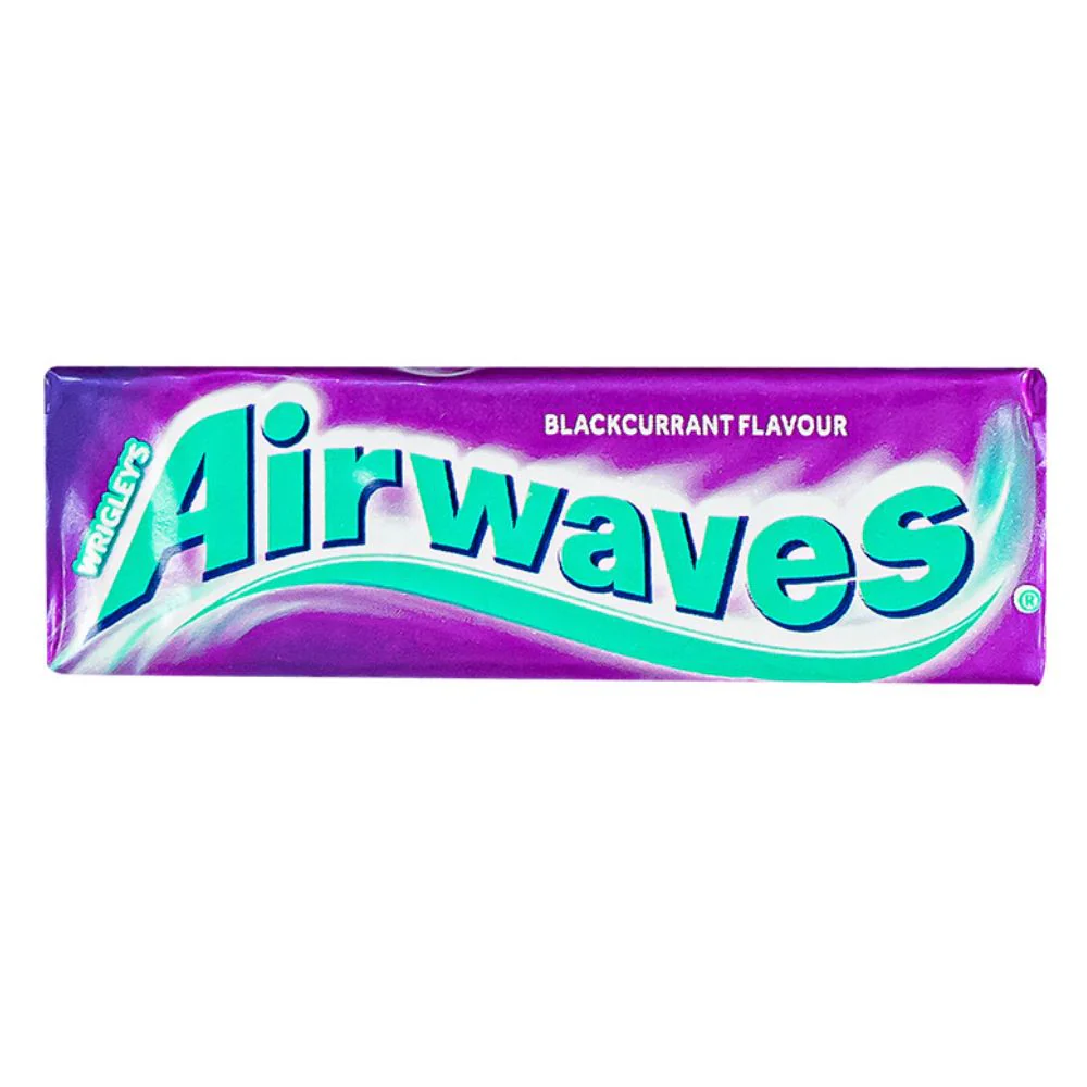 Wrigley's Airwave Blackcurrant, gomma da masticare al gusto di ribes nero da 14g
