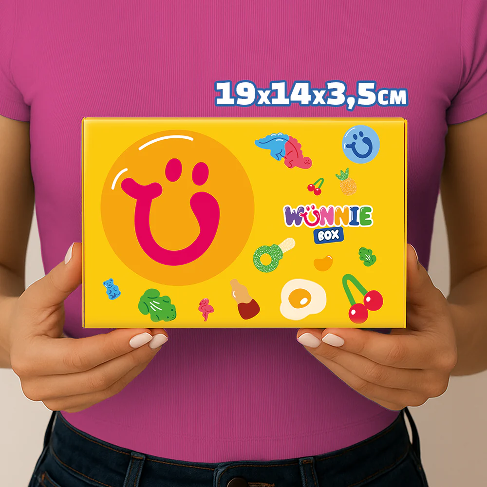 Wunnie box "Smile", 5 scatole di caramelle gommose in gusti assortiti da 480g - Image 4
