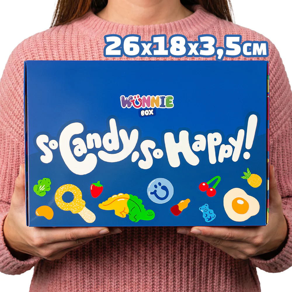 Wunnie box Blue "So Candy, So Happy", scatola di caramelle gommose da comporre con i tuoi gusti preferiti - Image 4