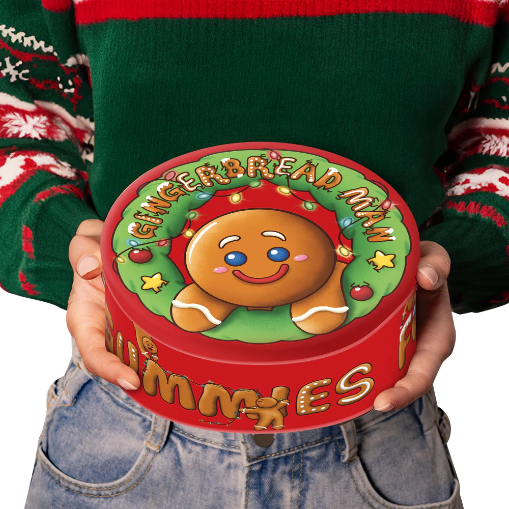 Wunnie Bucket Gingerbread Man, latta di caramelle gommose a forma di omino di pan di zenzero da 700gr - Image 2