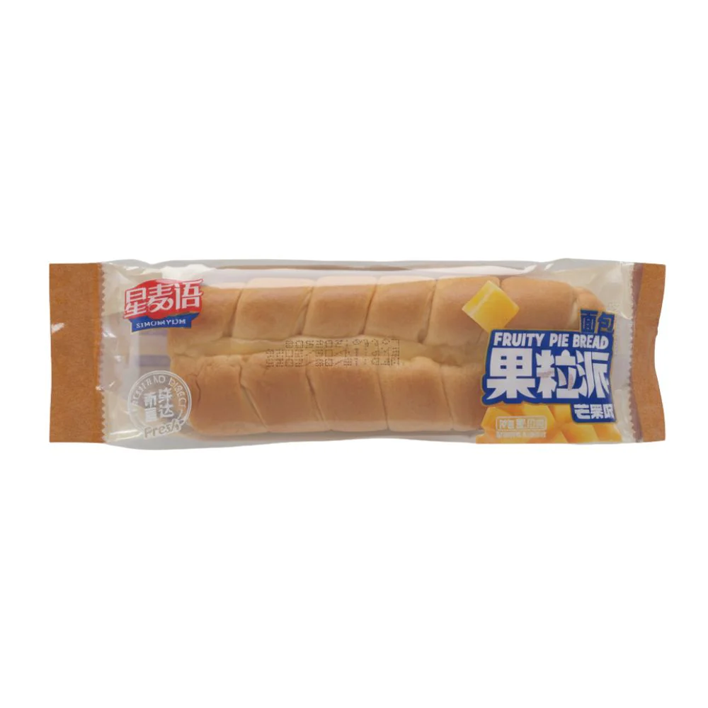 Xing Mai Yu Fruity Pie Bread, panino con ripieno di frutta al gusto mango da 80g