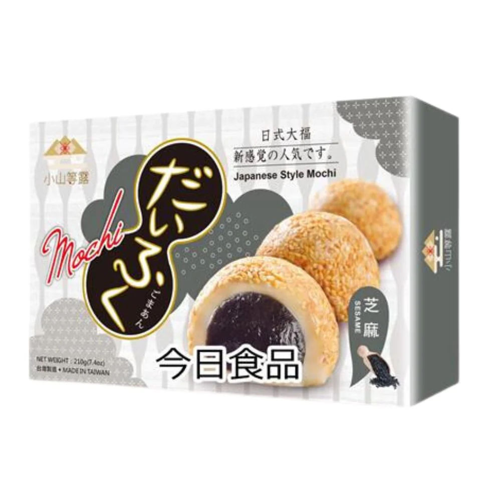 Yi Xi Food Japanese Mochi Sesame, mochi con crema al gusto di sesamo da 210g