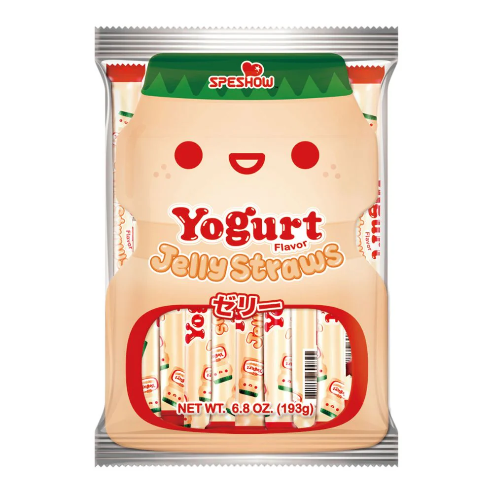Yoghurt Flavor Jelly Straws, gelatine allo yogurt da 193g