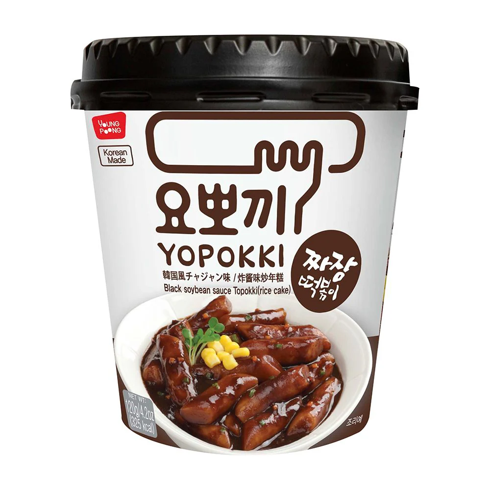 Yopokki Ricecake Jiajang, gnocchi di riso con salsa di fagioli da 120g