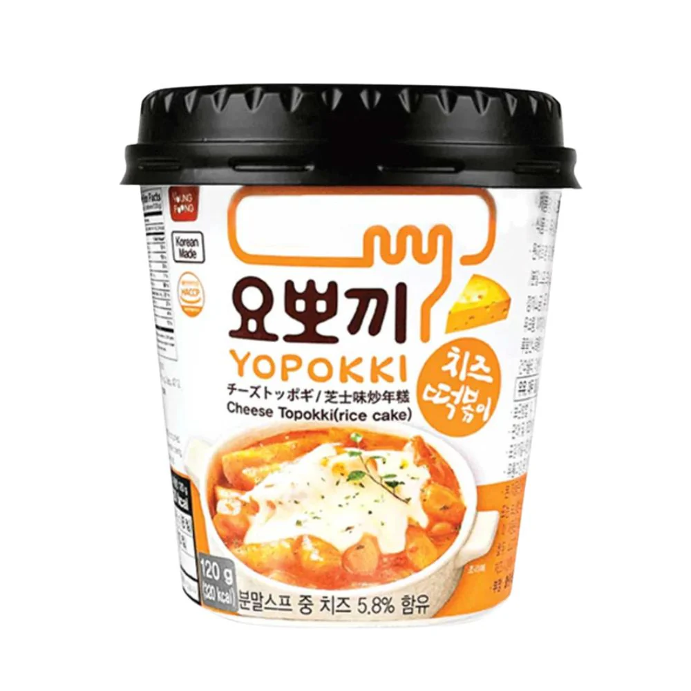 Yopokki Cheese Topokki, topokki in tazza al gusto di formaggio da 120g