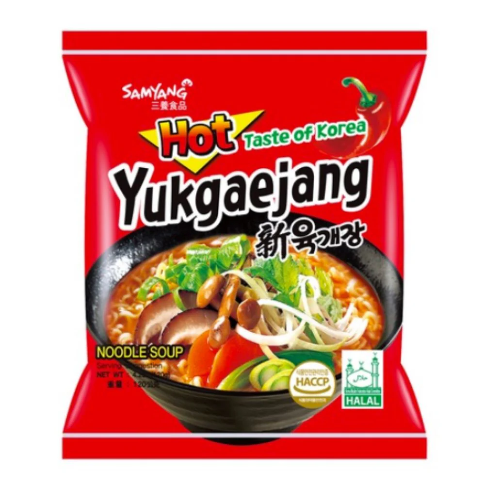 Yukgaejang Hot Taste Of Korea, noodles piccante con funghi da 120g