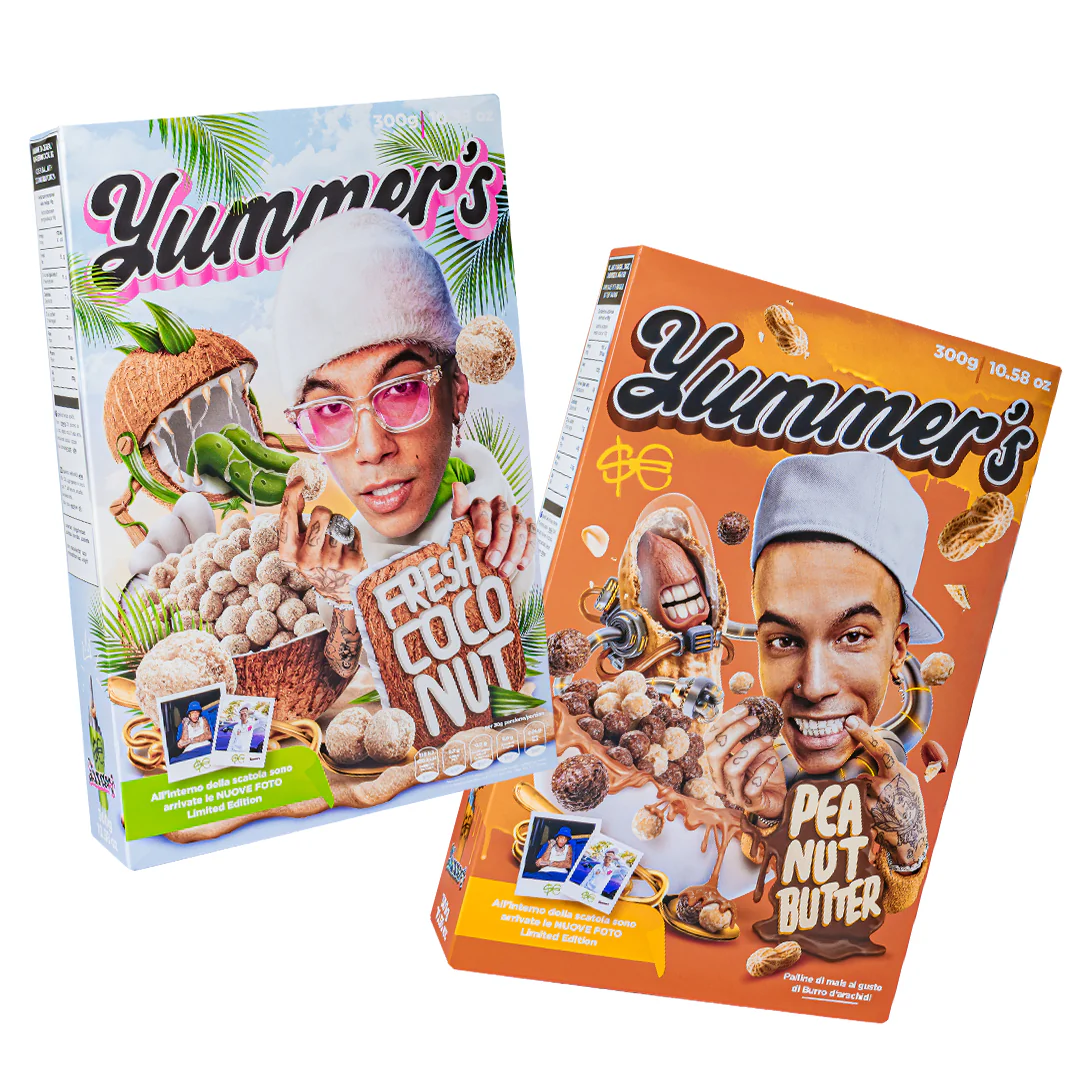 Yummer's Cereali Peanut Butter e Fresh Coco by Sfera Ebbasta da 300g
