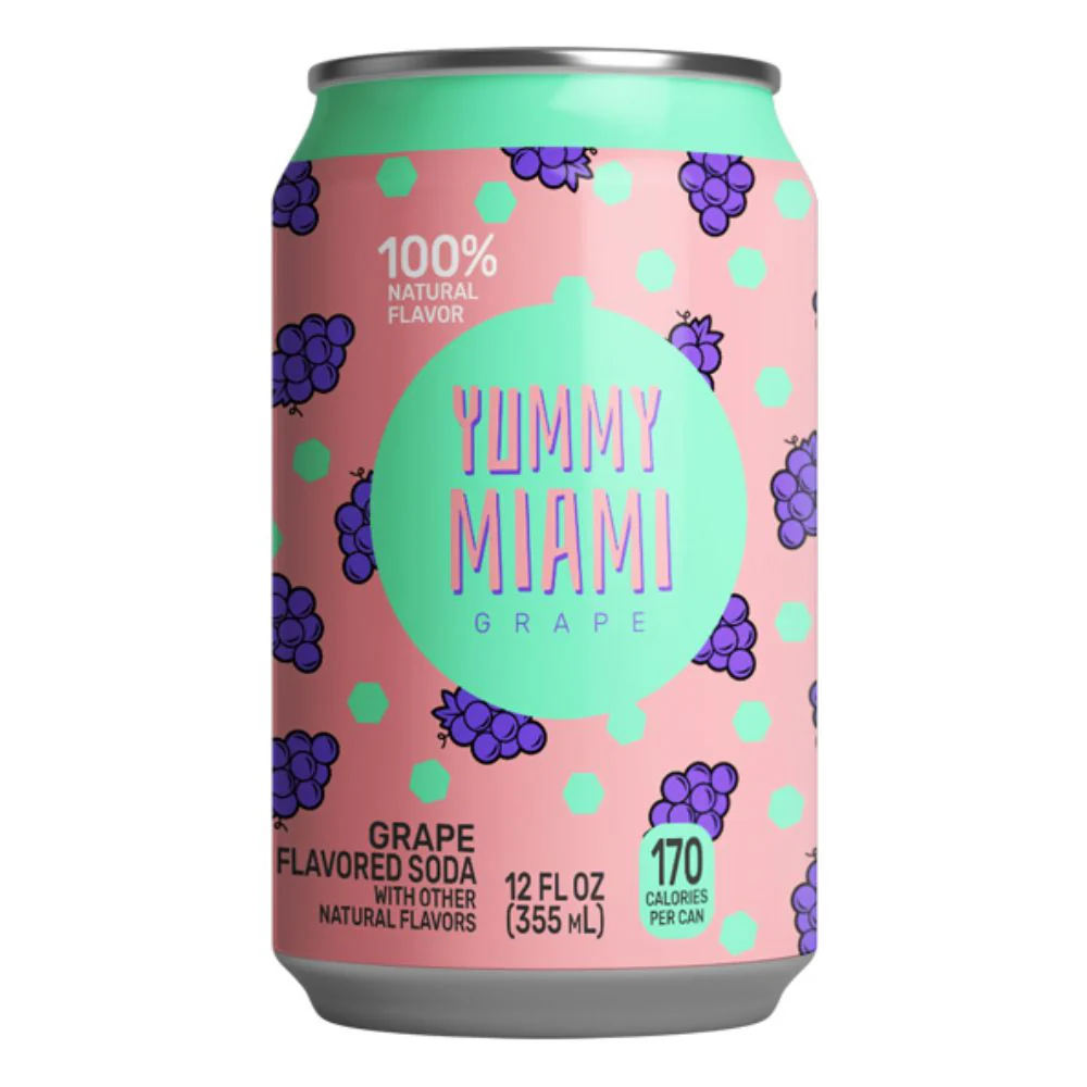 Yummy Miami Grape, bevanda all'uva da da 355ml