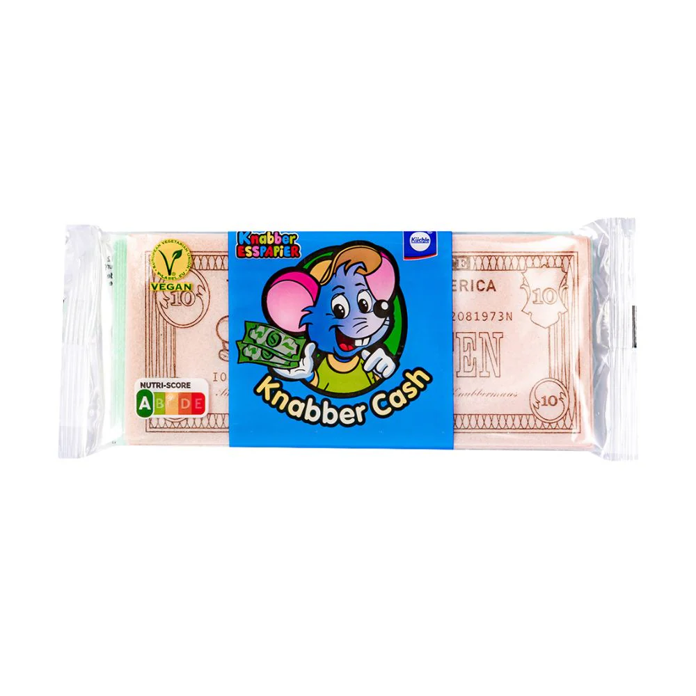 Knabber Cash, cialde a forma di soldi da 20g